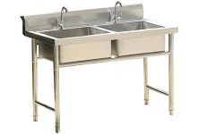 Stainless Steel Kitchen Sink Top Mounted Kitchen Sink with Faucet - Clearhalo