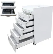 Dental Storage Cabinet Mobile Cart Stainless Steel Moving Side Cabinet