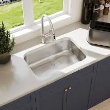 Round Coner Series Blenzia 27 Inch Curved Undermount Stainless Steel Kitchen Sink