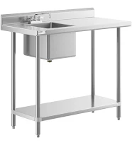 Advance Tabco KMS-11B-304 Work Table With Prep Sink