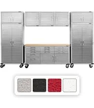 Strong Hold - 56-244SS - Heavy Duty Storage Cabinet, Silver, 78 in H x 60 in W x 24 in D, Assembled