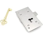 UNIQANTIQ HARDWARE SUPPLY Steel Flush Mount Cabinet Door Lock with Key 3