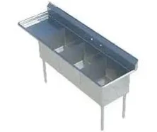 Falcon Food Service 10 x 14 3 Compartment Stainless Steel Commercial