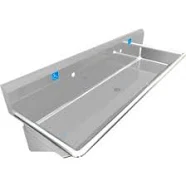 BSM Inc. ADA SS Sink, 2 Station Body Only, Wall Mount, 60