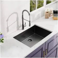 27 in. Undermount Single Bowl Stainless Steel Kitchen Sink