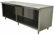 Advance Tabco EEB-SS-248-X Open Front Cabinet Base Work Table, with Top, and - 960