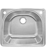 LessCare Top Mount Stainless Steel Single Basin Kitchen Sink LT91
