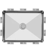 19'' X 15'' X 6'' Deep Vanity Bowl 16Ga