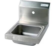 BK Resources BKHS-W-SS-1 Space Saver Hand Sink Wall Mount 9in