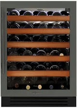 24 Inch Single Zone Stainless Glass Door Right Hinge Undercounter Wine Cabinet - Stainless Steel Finish, Stainless Steel Hardware