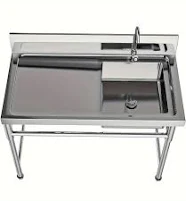 Outdoor sink, Outdoor sinks for the backyard, Outdoor sink station, 1 Compartment Free Standing Stainless Steel Sink Single Bowl Commercial Kitchen