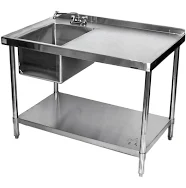 Klinger's Trading STB2448BL Stainless Steel Prep Tables