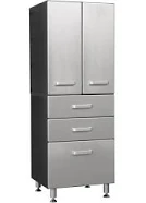 Tuff Stor 24206 Garage Storage Cabinet with Two Doors and Three Drawers