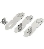 Cupboard Stainless Steel Padlock Door Latch Lock Hasp Staples
