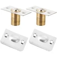 2 Pcs Stainless Steel Door Touch Beads Cabinet Magnets Portable Lock Closet Catch Locks Magnetic