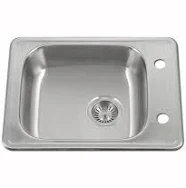 Houzer 22 in. ADA Compliant Drop-in Top Mount 2-hole Deep Single Bowl Kitchen Sink