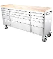 Custom 72-Drawer Stainless Steel Tool Cabinet for Storage